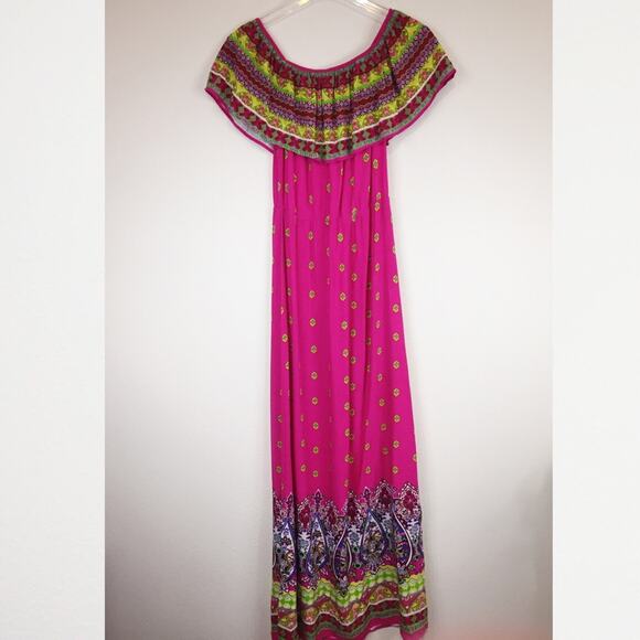 Flying Tomato | Off The Shoulder Maxi Dress Sz S - Picture 4 of 5